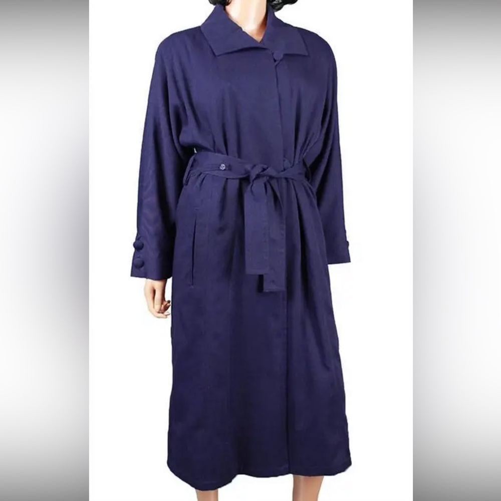 London Fog purple trench-Size 10